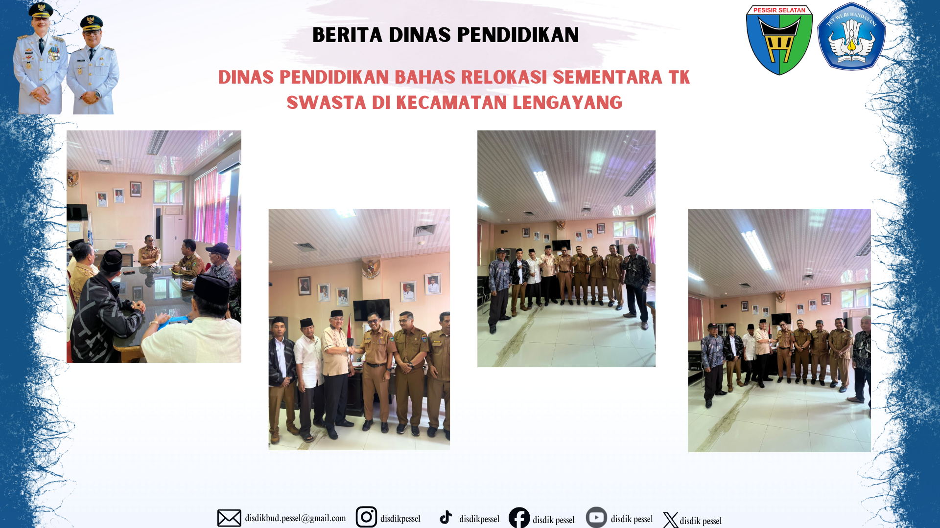 Dinas Pendidikan Bahas Relokasi Sementara TK Swasta di Kecamatan Lengayang