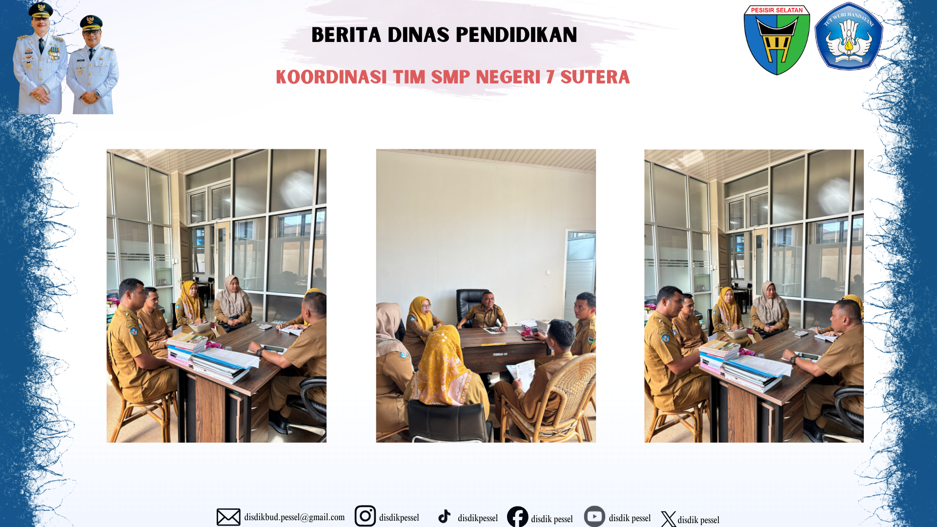 Koordinasi SMP Negeri 7 Sutera dengan Dinas Pendidikan Kabupaten Pesisir Selatan