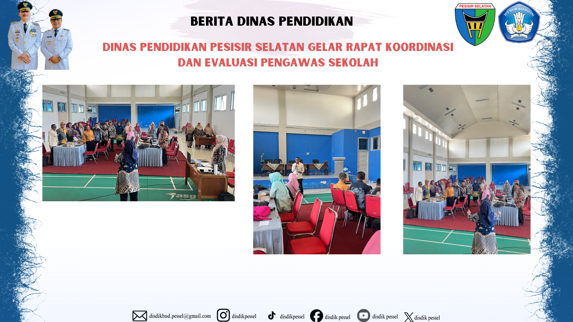 Dinas Pendidikan Pesisir Selatan Gelar Rapat Koordinasi dan Evaluasi Pengawas Sekolah