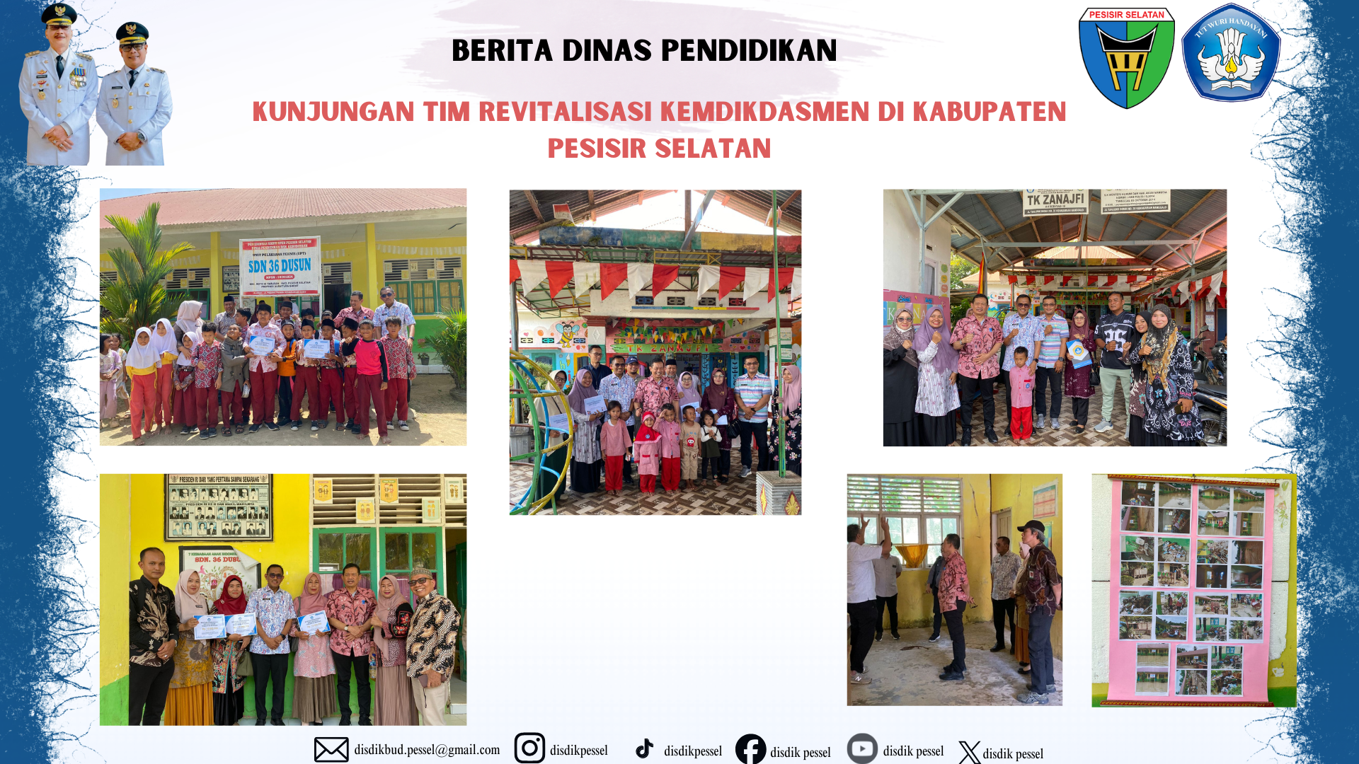 Kunjungan Tim Revitalisasi Kemdikdasmen di Kabupaten Pesisir Selatan