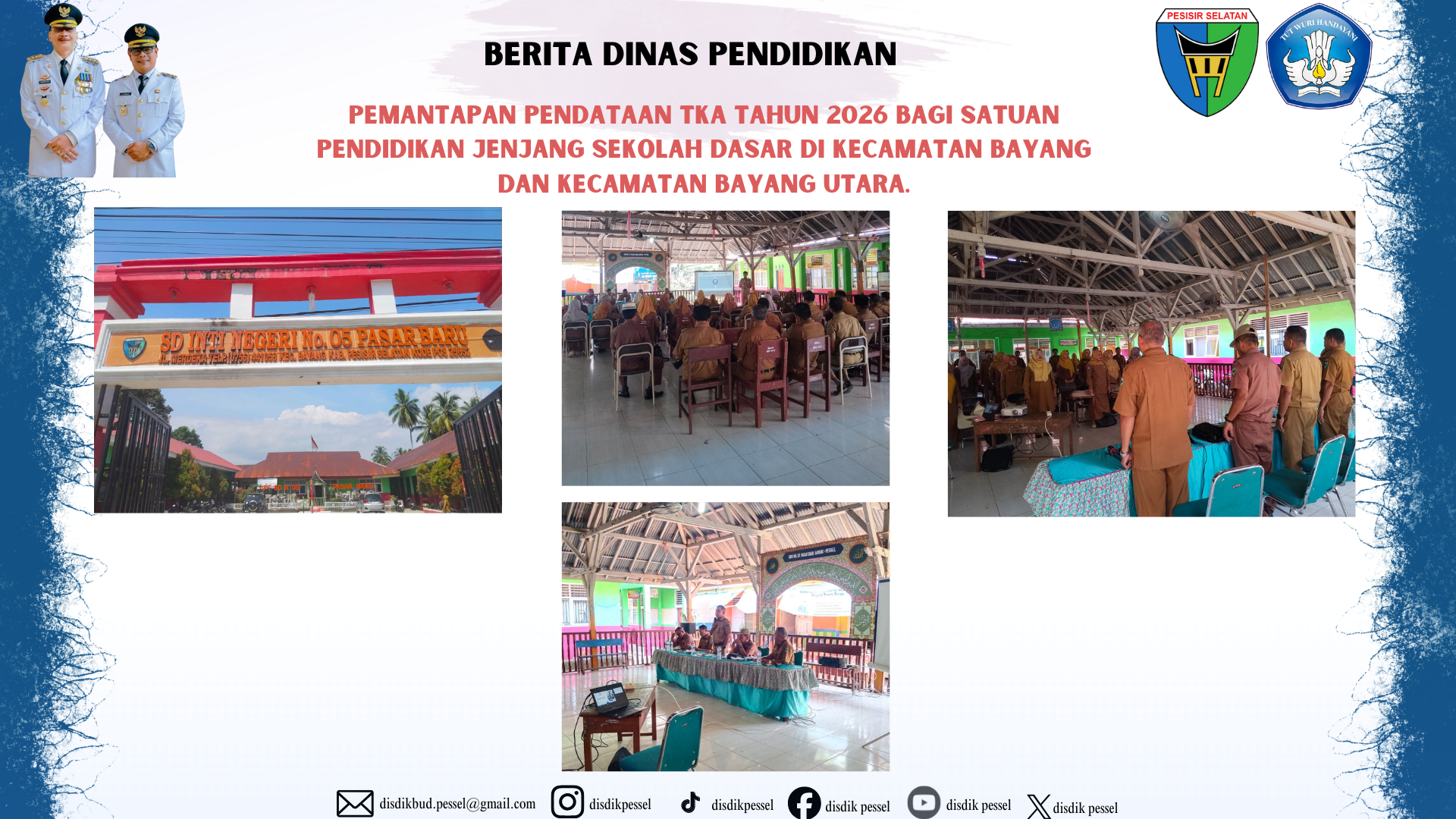 Dinas Pendidikan Pesisir Selatan Gelar Sosialisasi Tes Kemampuan Akademik (TKA) SD/MI Tahun 2026