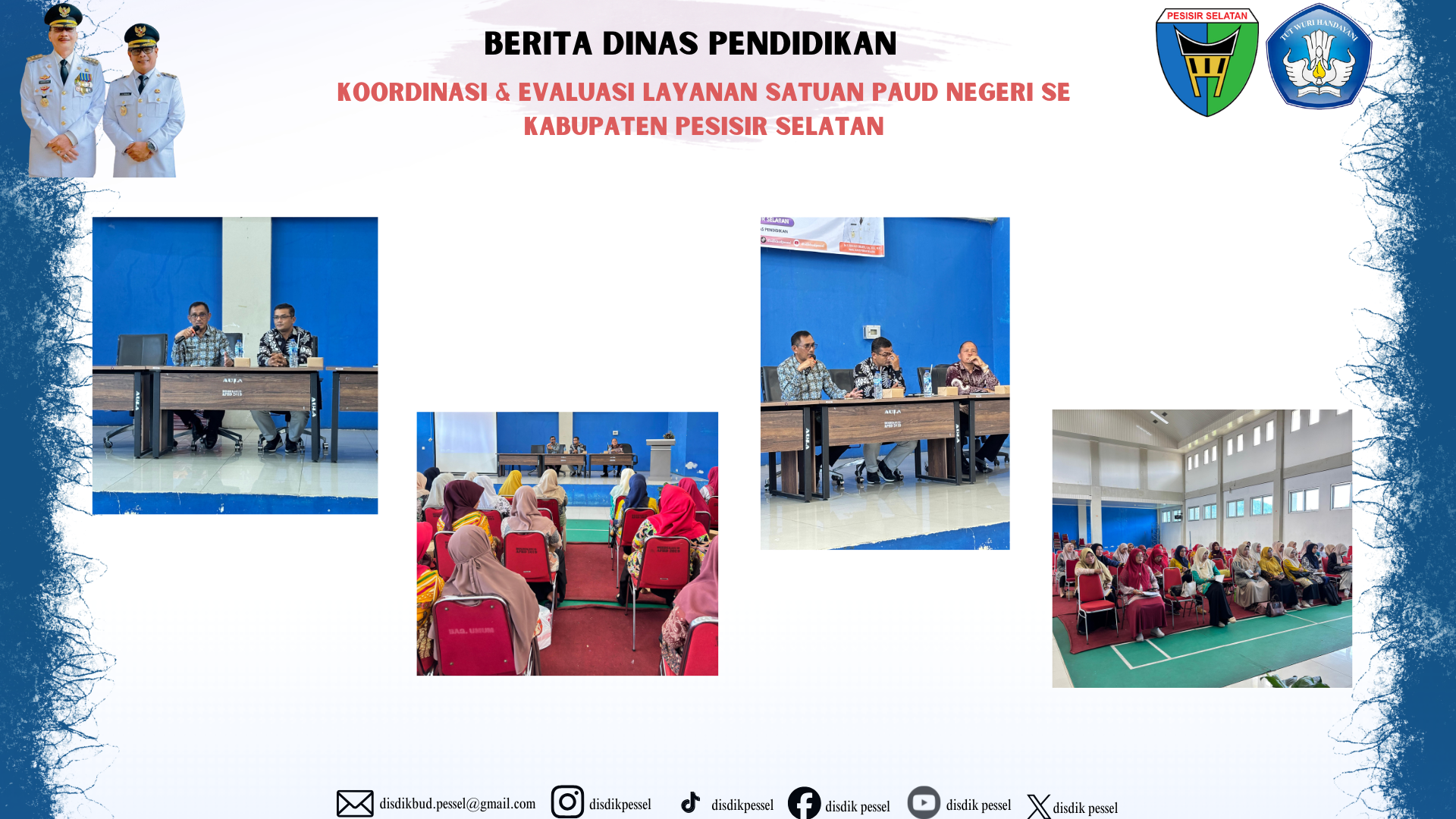 Dinas Pendidikan Pesisir Selatan Laksanakan Koordinasi dan Evaluasi Layanan PAUD Negeri