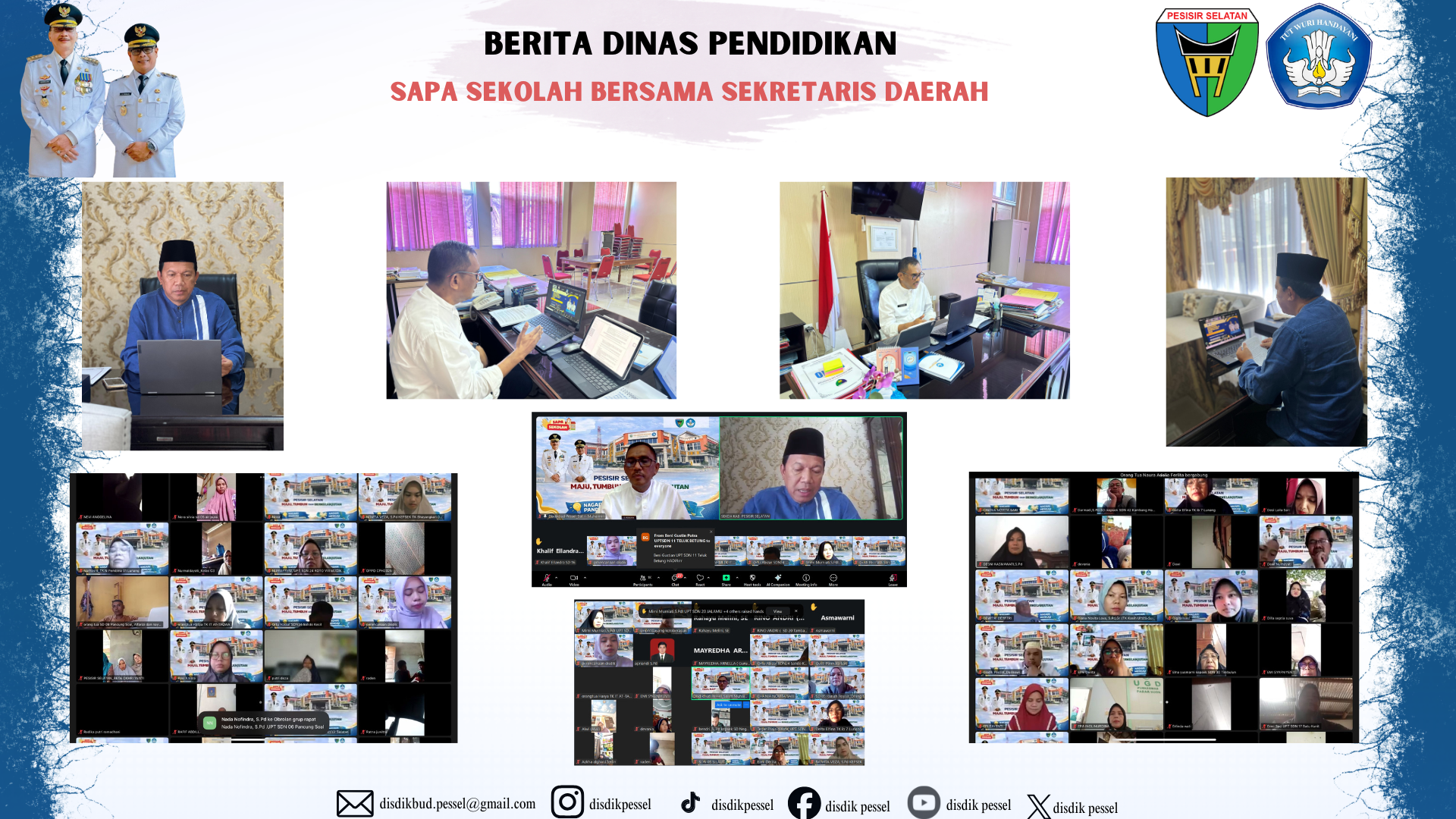 Sapa Sekolah Dinas Pendidikan Bersama Sekretaris Daerah