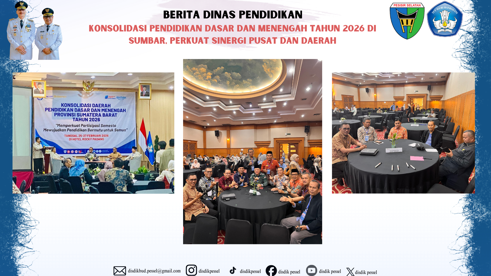 Kepala Dinas Pendidikan Hadiri Konsolidasi Tingkat Provinsi