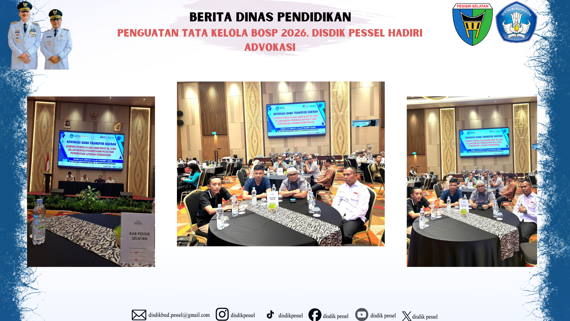 Penguatan Tata Kelola BOSP 2026, Dinas Pendidikan Kab. Pessel Hadiri Advokasi