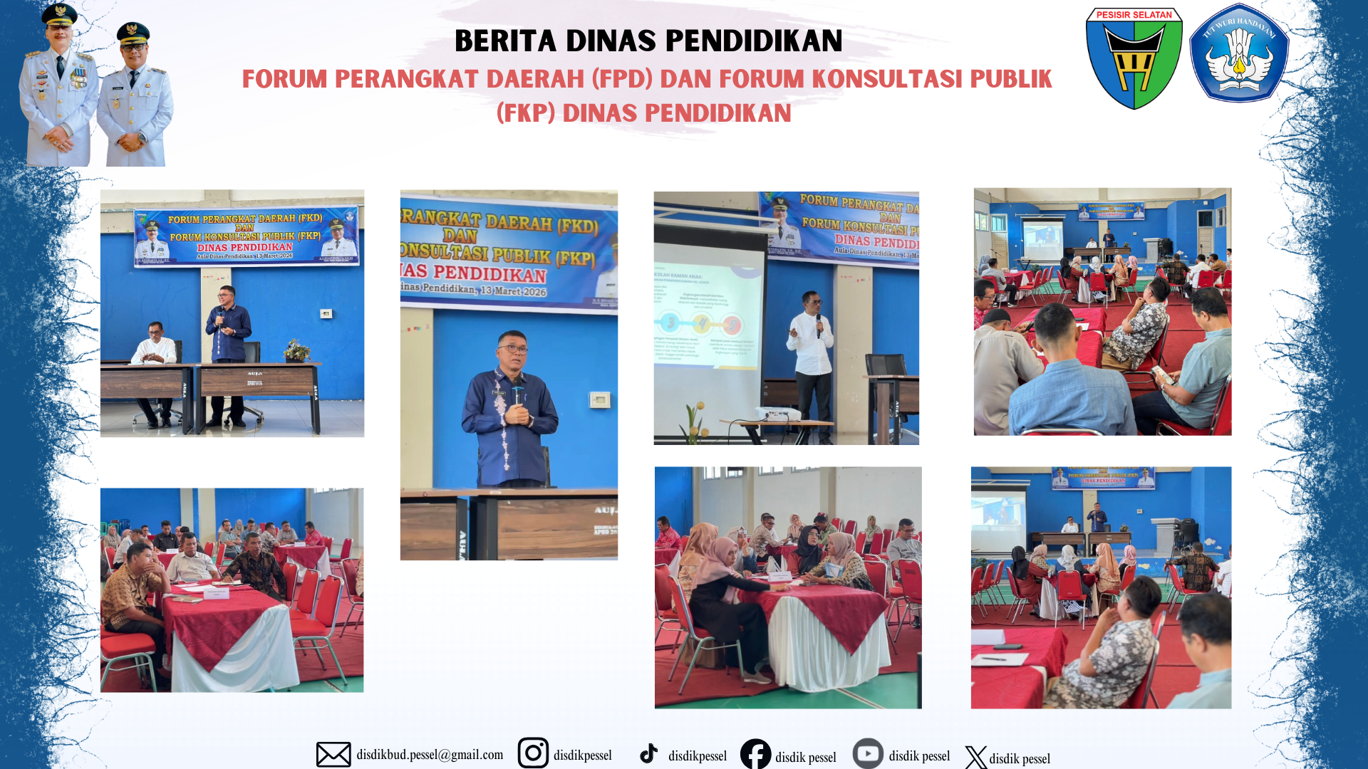 Dinas Pendidikan Pesisir Selatan Gelar Forum Perangkat Daerah dan Forum Konsultasi Publik