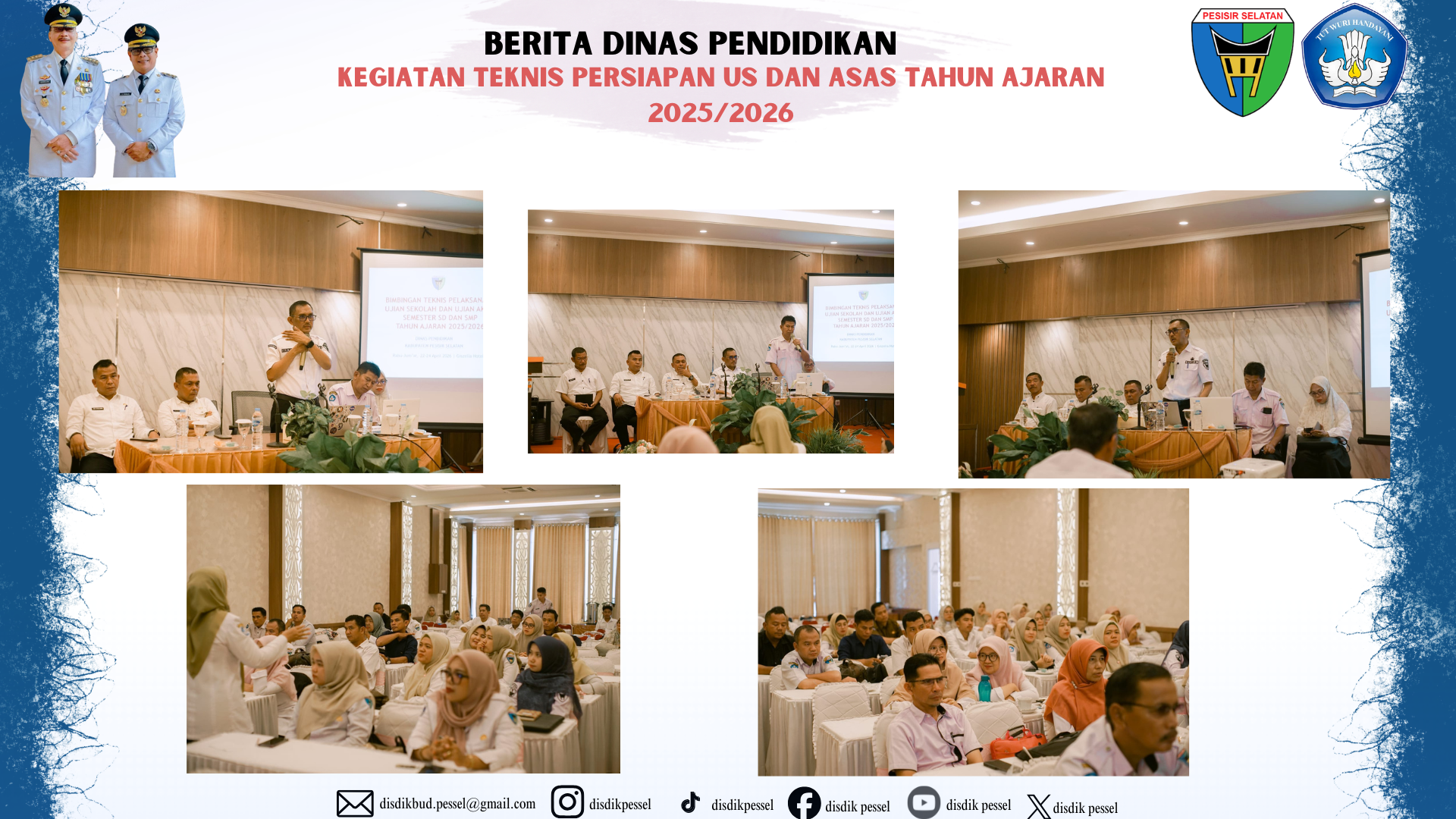 Dinas Pendidikan Pesisir Selatan Gelar Bimtek Persiapan US dan ASAS Tahun Ajaran 2025/2026
