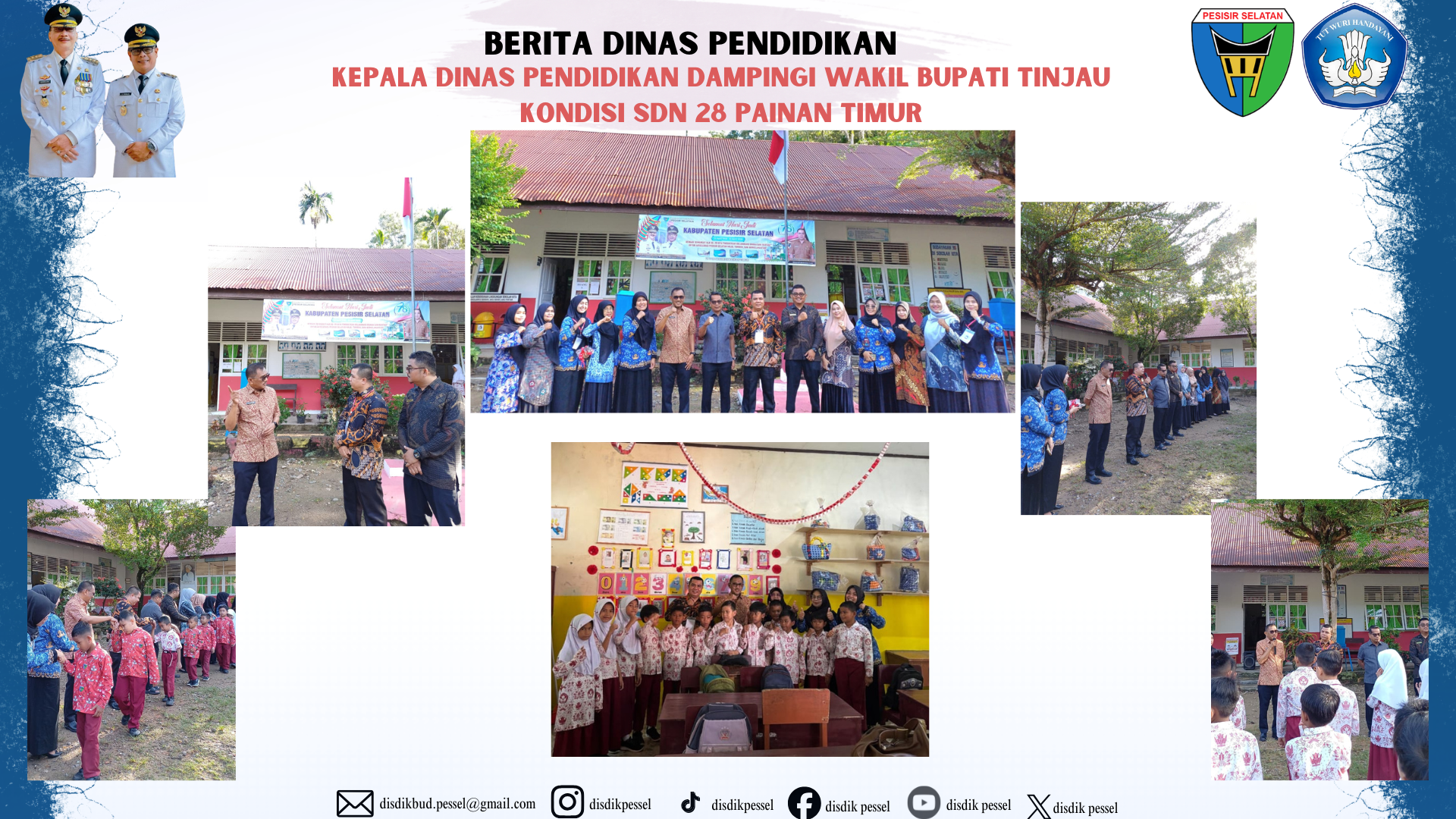 Kepala Dinas Pendidikan Dampingi Wakil Bupati Tinjau Kondisi SDN 28 Painan Timur