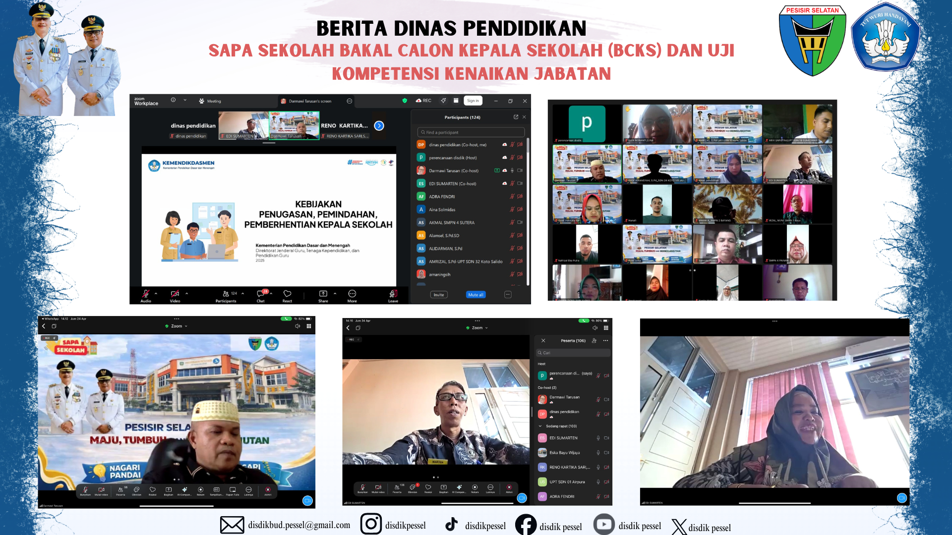 Dinas Pendidikan Bahas Kebijakan Penugasan dan Uji Kompetensi Kepala Sekolah dan Pengawas Sekolah