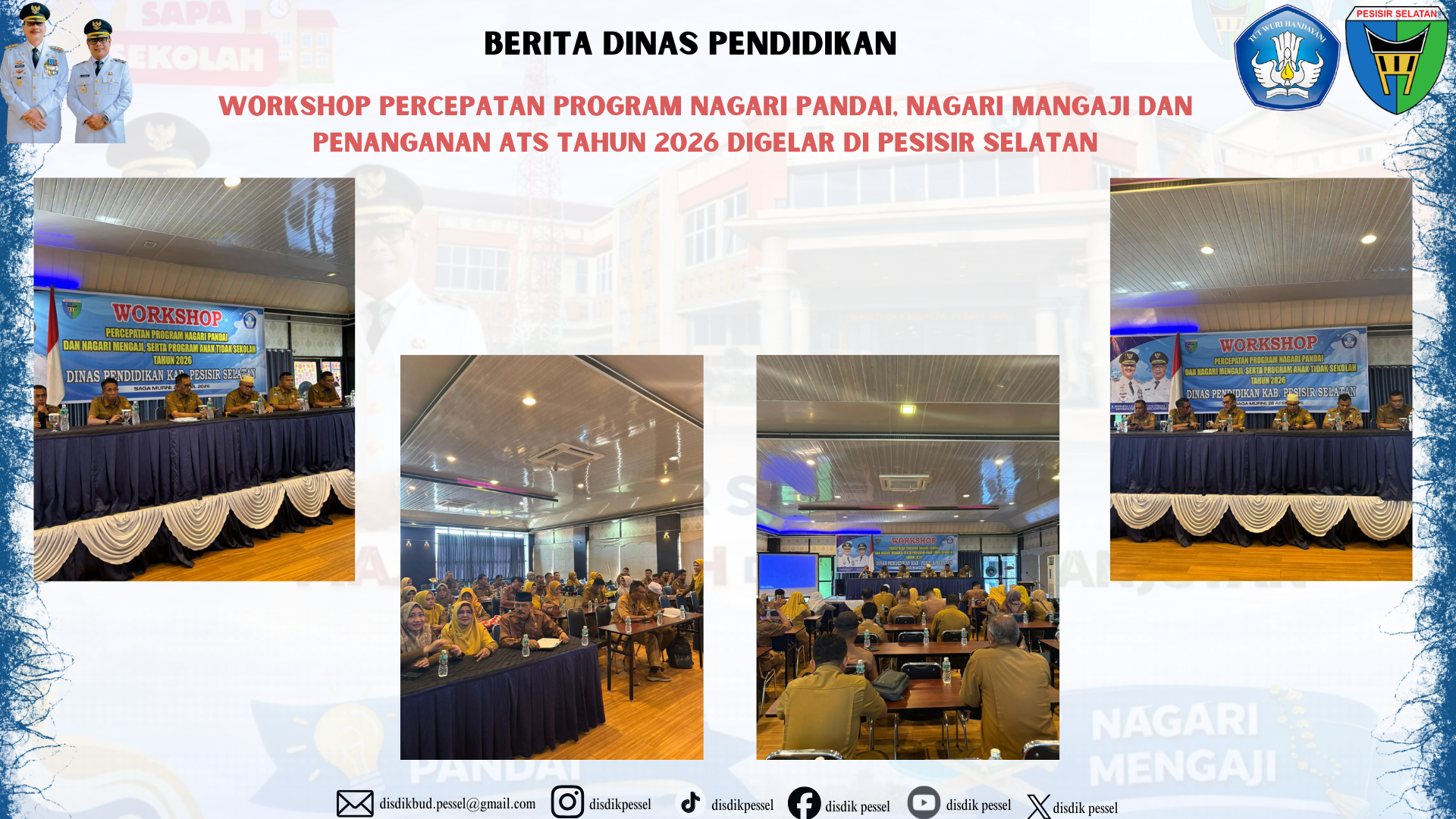 Workshop Percepatan Program Nagari Pandai, Nagari Mangaji dan Penanganan ATS Tahun 2026 Digelar