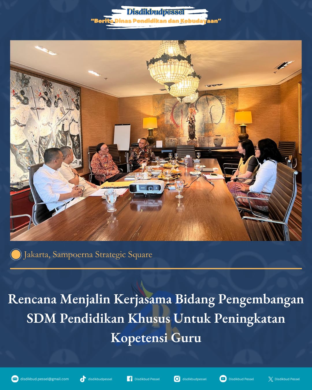 Bupati Pesisir Selatan Hadiri Audiensi dengan Putera Sampoerna Foundation di Jakarta
