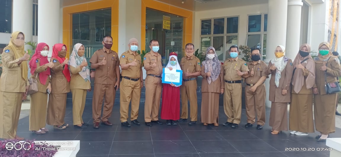 Zahrana Al Thafunnisa siswi SDN 03 Bukit Tambun Tulang Lolos ketingkat Nasional di Ajang KSN 2020