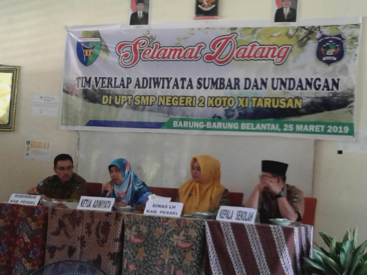 Pendampingan Tim Verlap Adiwiyata Sumbar di UPT SMPN 2 Koto XI Tarusan