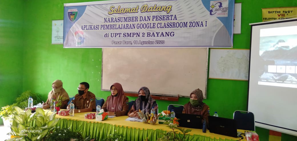 Disdikbud Sosialisasikan Pembelajaran Daring menggunakan aplikasi dalam jaringan google classroom